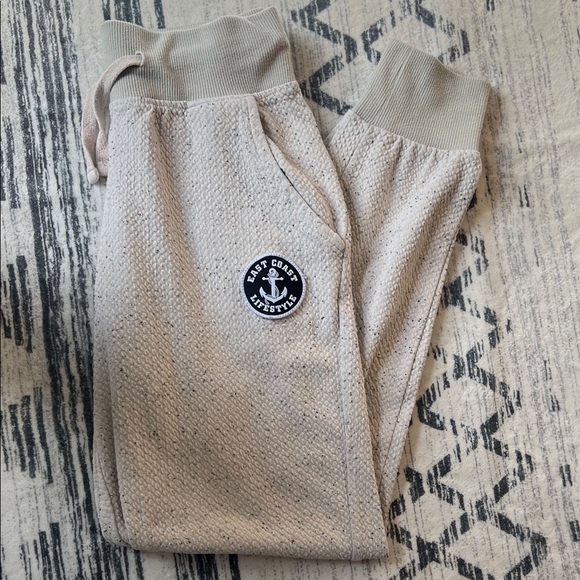 Textured Beige Joggers - Picture 2 of 5